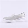 Heavenly Feet Diamante Detail Loafer - Silver